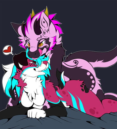 YCH with Toffee by @LordFartSquat on Twitter