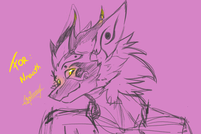 Sketch from enderdreemurr on discord for stream practice