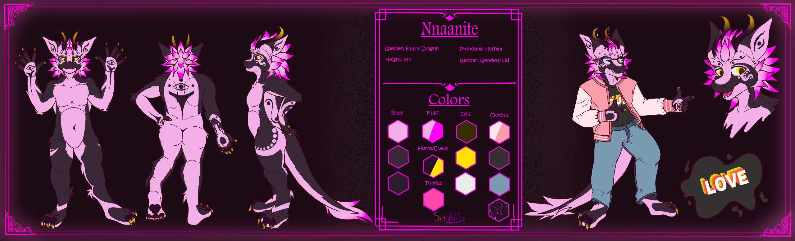 Nnaanite Reference Sheet by SirrWolfie on Discord