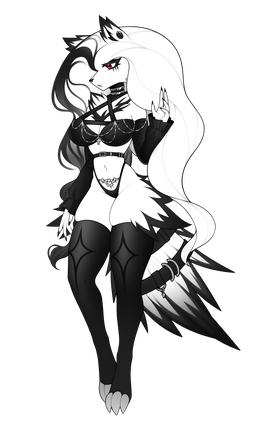 Shaded piece on Ref sheet by @TehoTune on Twitter