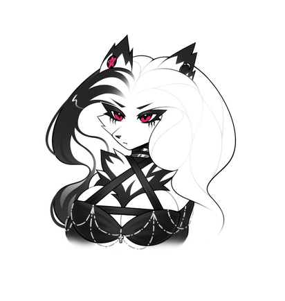 Shaded piece on Ref sheet by @TehoTune on Twitter