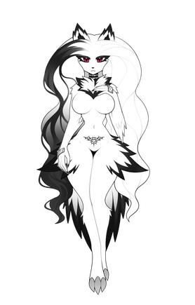 Shaded piece on Ref sheet by @TehoTune on Twitter